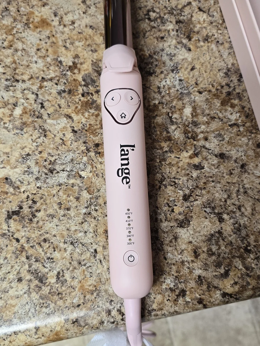 Brand New.Lange Pink Hair 25mm hot iron  with Matching Travel Case